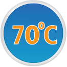 Maximum Service Temperature 70°C