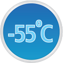  Minimum Service Temperature -55°C